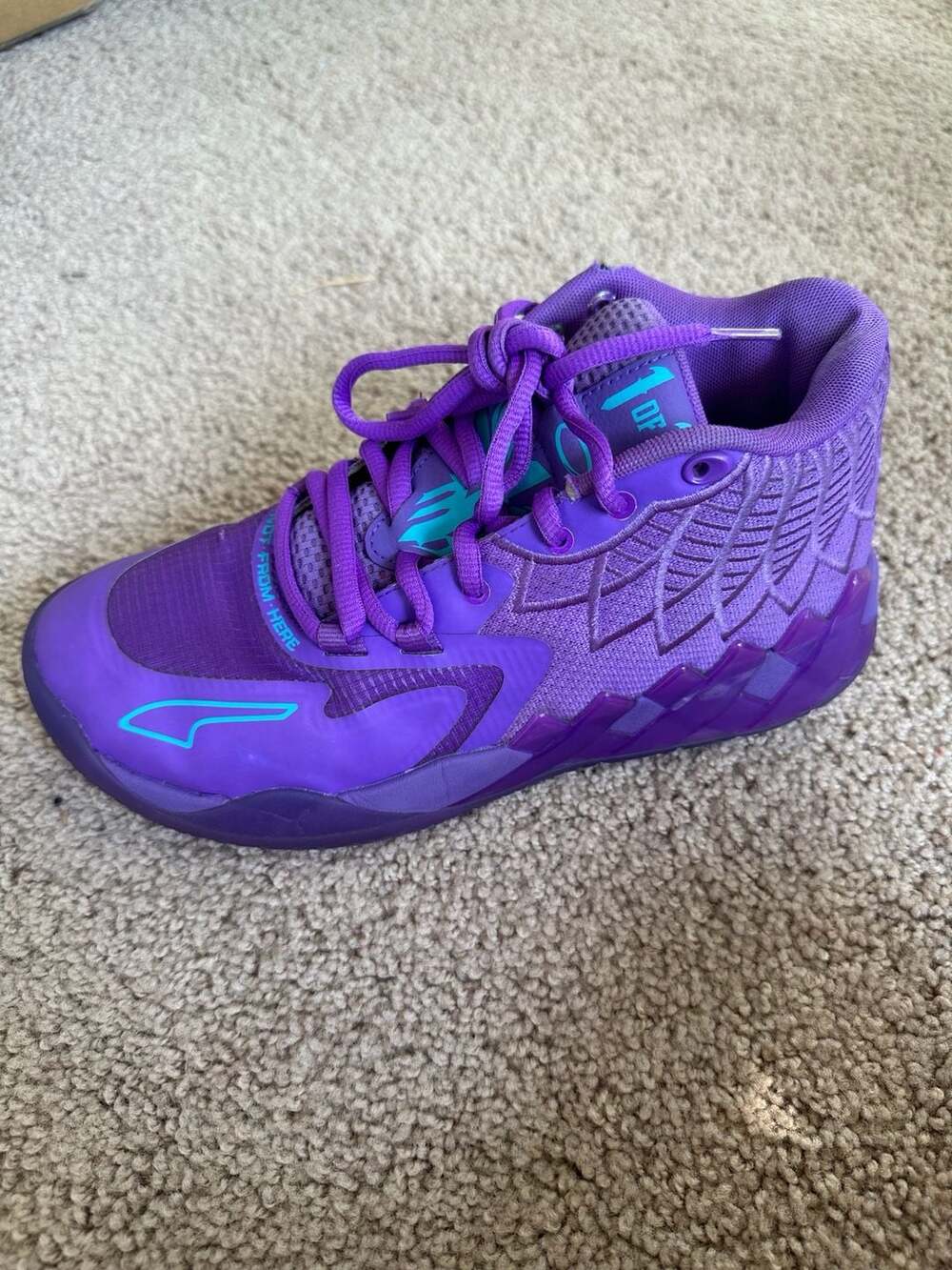 Puma MB.01 Queen City LaMelo Ball Basketball Shoes Purple US 8.5